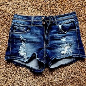 Distressed KanCan Shorts